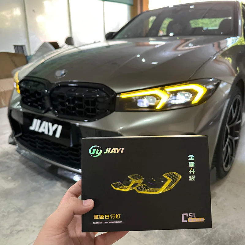 FOR BMW 3 Series G20 G28 i3 LCI DRL Yellow LED Panel Daytime Running Lights Red Multicolor Yellow Daytime Running Lights