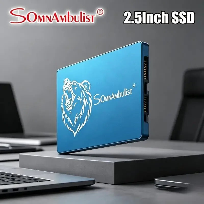 

SomnAmbulist SATA3 Solid State Drive Ranging 128GB to 2TB, Options Available for Laptop and Desktop Computer Storage Upgrade