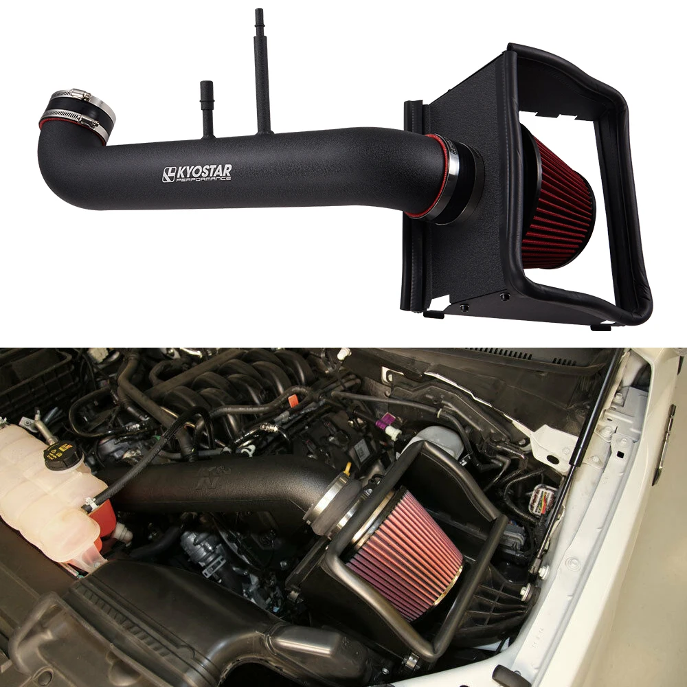 For 2015-2020 ford f150 XLT XL 5.0L V8 car air intake fit 3.5 inch ford air intake kit