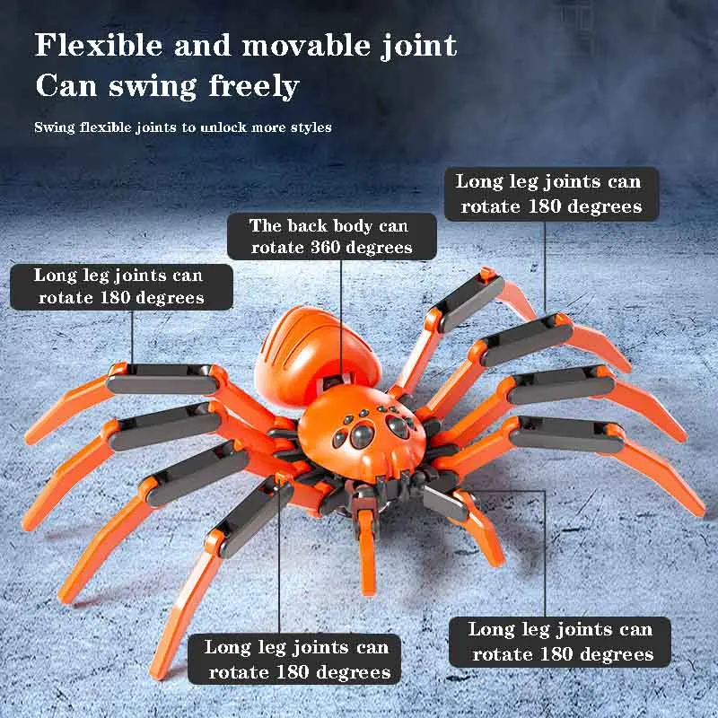 ثلاثية الأبعاد مطبوعة مفصلية العنكبوت محاكاة لعبة المفاصل المنقولة لتقوم بها بنفسك الجمعية الإبداعية نموذج سطح المكتب الديكور الحلي هدية