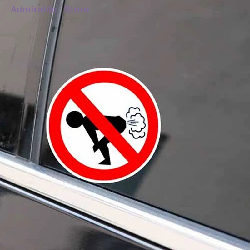 wInteresting No Farting Car Sticker Funny Ass PET Decal Car Styling Auto Decors