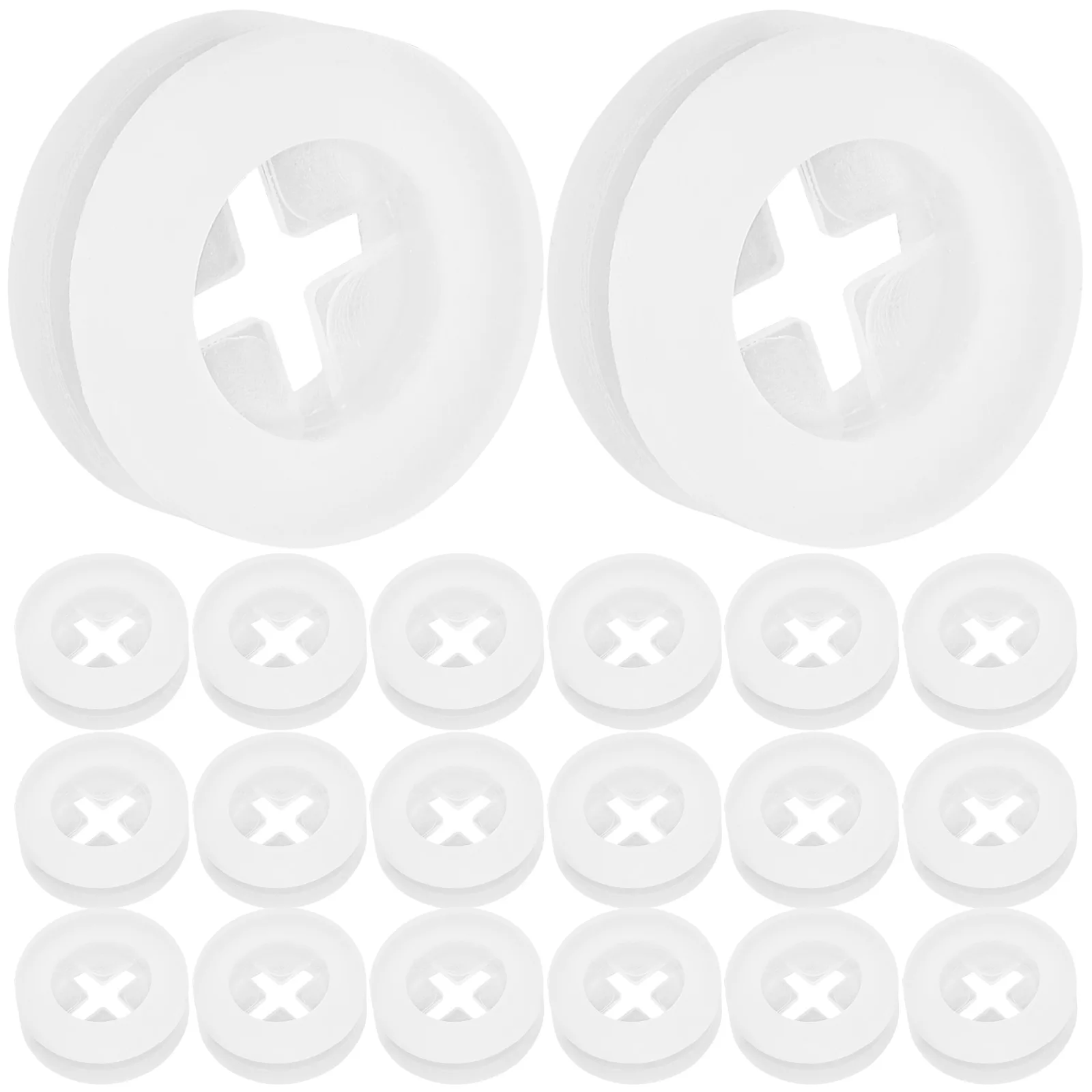 

20 Pcs Silicone Stopper Mason Jar Lid White Wood Cover Straw Hole Plugs Dustproof Leakproof Kitchen Bar Accessories