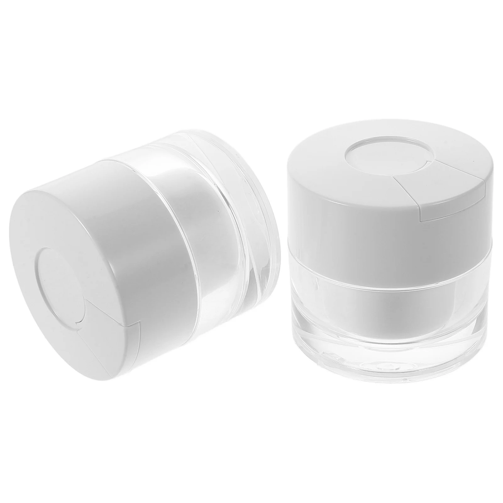 

2pcs 30G Face Cream Jar Spoon Lid Portable Moisturizer Container Travel Storage Jar Skincare Lip Gloss Sugar Scrub