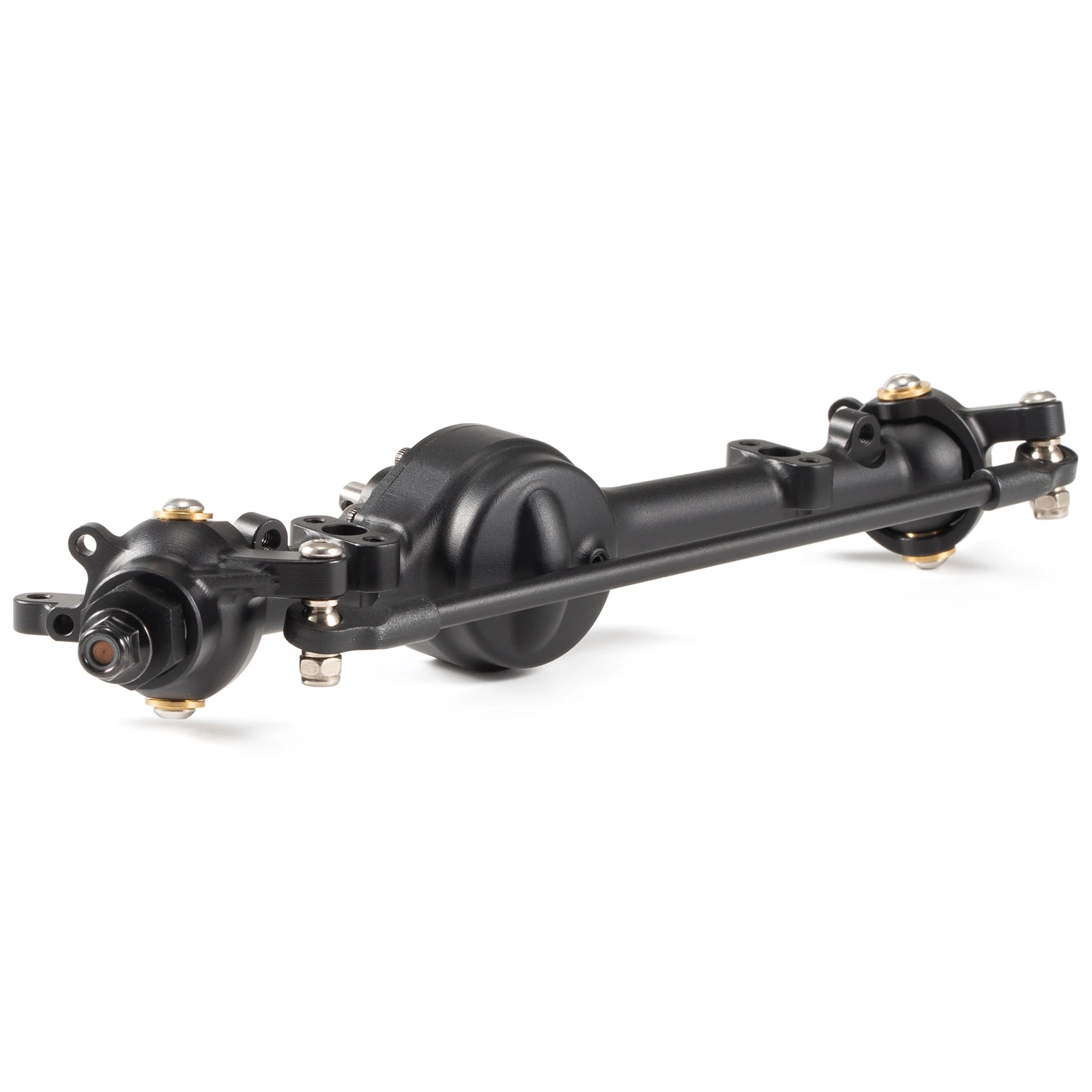 1/10 Ultra-Realistic CNC Aluminum Straight Axle Set w/ Leaf Spring/Link Mount Kit for RC4WD Gelande II TF2 Tamiya Bruiser BRX01