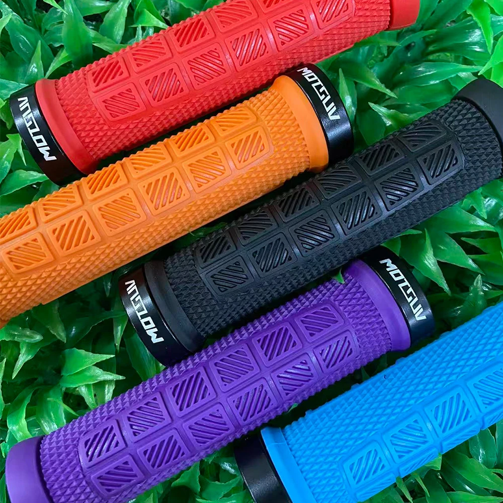MOTSUV Fahrrad-Lenkerüberzug, Mountainbike Anti-Rutsch Federungs-Lenkerüberzug, Gummi-Verriegelungsgriff Zubehör