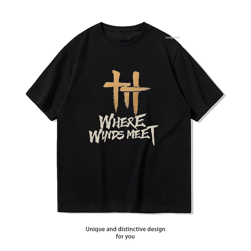 Game Where Winds Meet Shirt Woman Man Summer Casual Fashion Graphic T Shirts O-neck Adult tops tee Trending streetwear