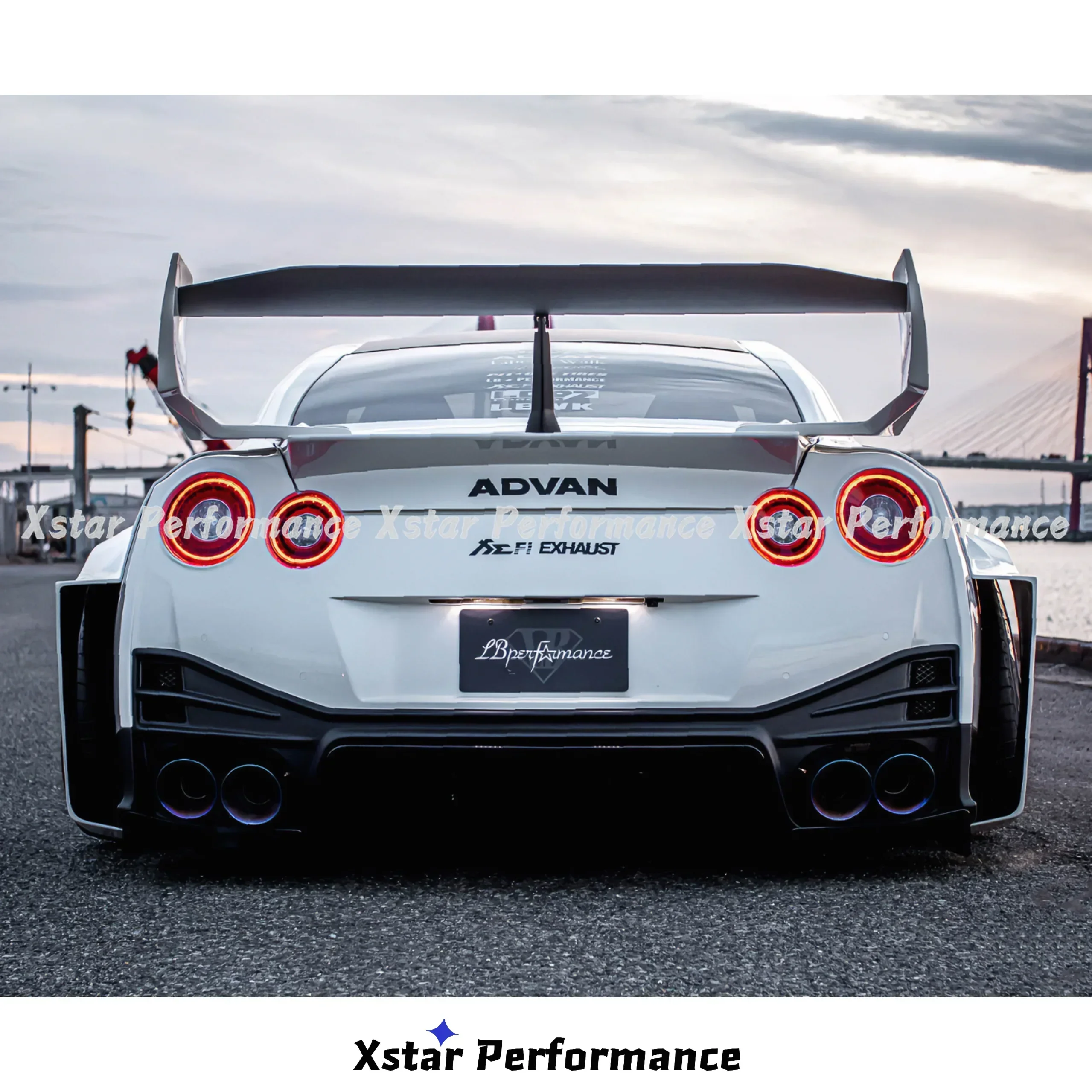 LB Silhouette Style Forged Carbon Fiber Wide Ver Rear Bumper For Nissan R35 Gtr Bodykit