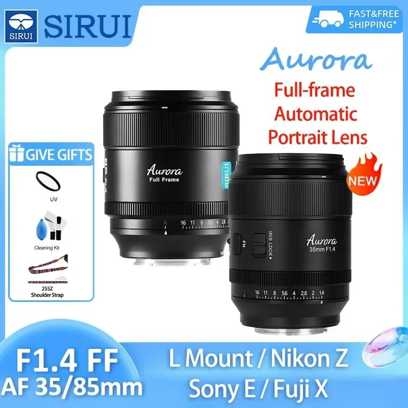 

Sirui 35mm 85mm F1.4 Full Frame Auto Focus Prime Lens for Sony E Nikon Z Fujifilm X Mount A7MIV A7R A7S Z8 Z9 Z6III XT50 XT3