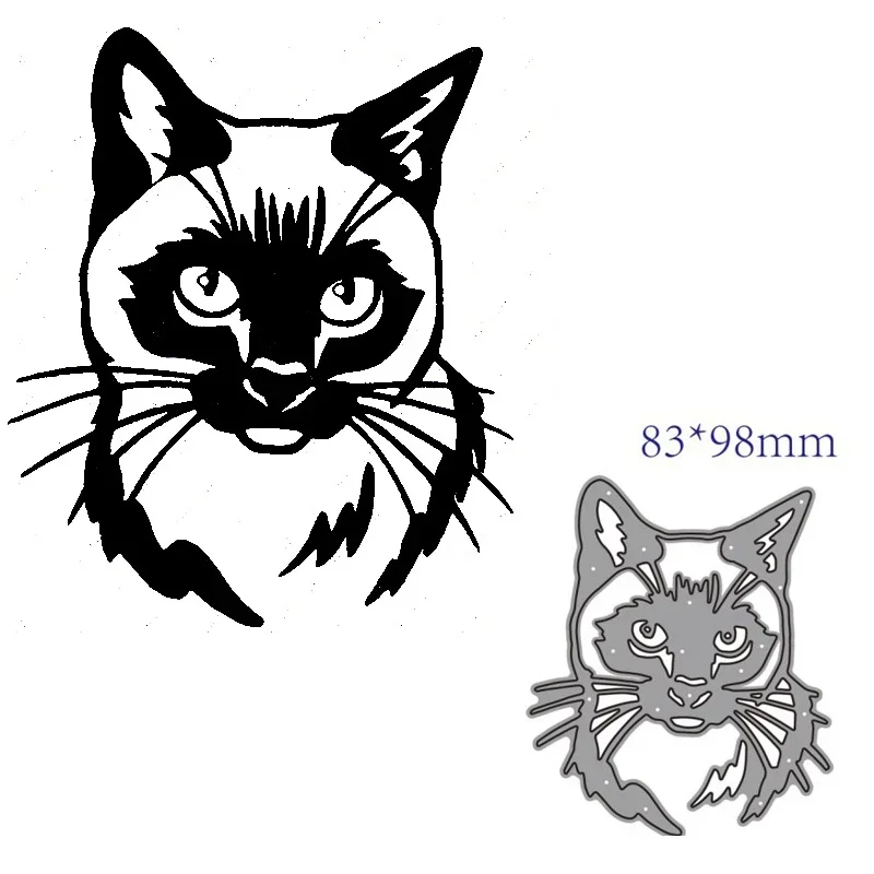 Animal Cat Metal Cutting Dies Stencils DIY Scrapbooking Album Paper Craft