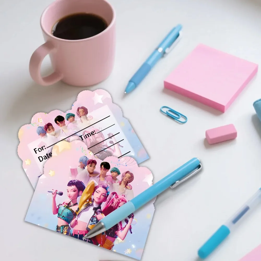 مجموعة جديدة من Dem Hunters Kpop لتزيين حفلات أعياد الميلاد للأطفال وحفلات استقبال المولود الجديد ومستلزمات الحفلات هدية #6