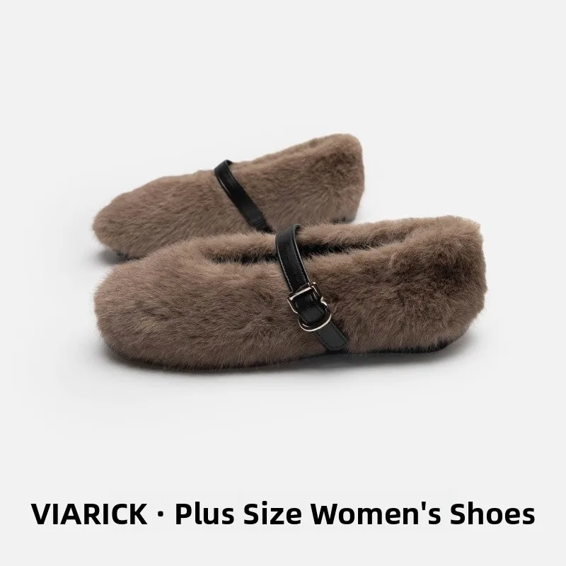 

Large Size Women's oes Fur Lined Flat Bot Winter Boots 2024 Leopard Print Cotton oes for Outdoor Wear Casual round Toe