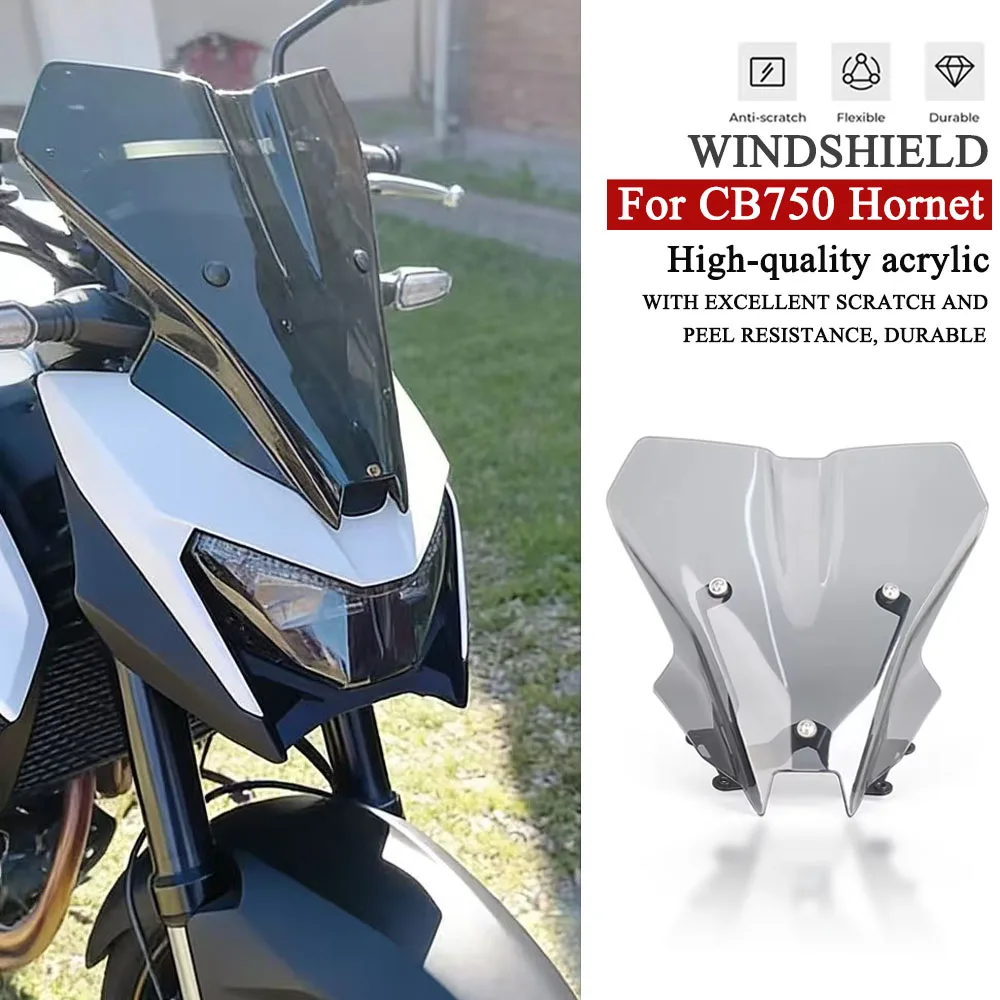 

For Honda CB750 Hornet CB 750 2025 2026 Front Windscreen Spoiler Windshield Viser Visor Fairing Wind Screen Deflector Protector