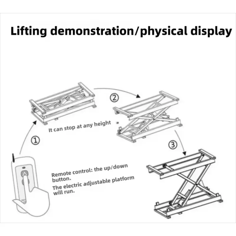 70/120kg Simple Electric Lift Bracket Scissor Lift Electric Lift Platform Handling Warehousing Transportation Equipment view 3