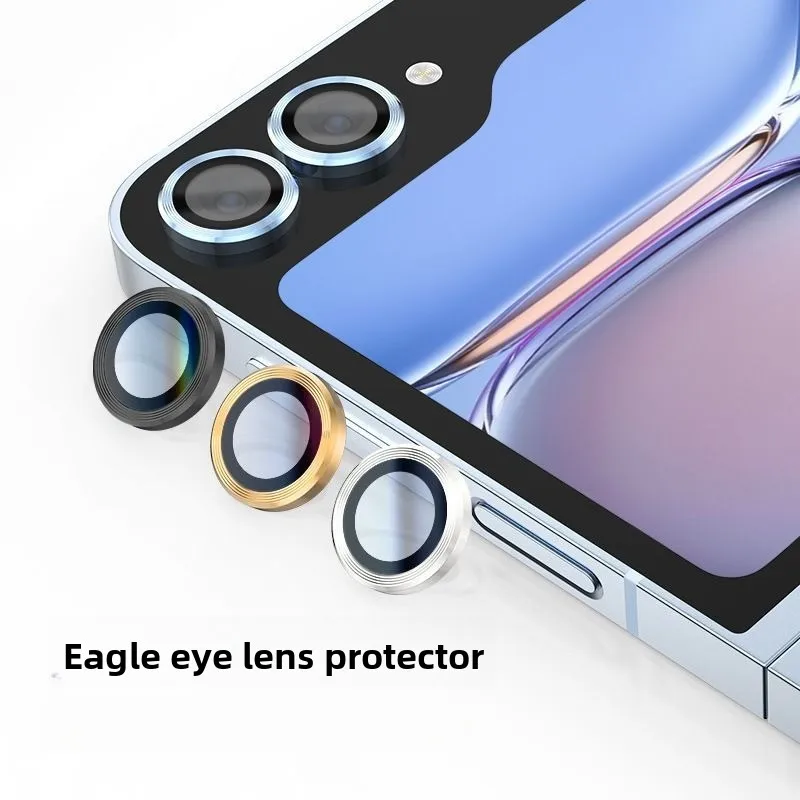 1 Set Metal Lens Protection Frame For Samsung Galaxy Z Flip8 Full Cover Lens Film High Transparency Glass Lenses Funda