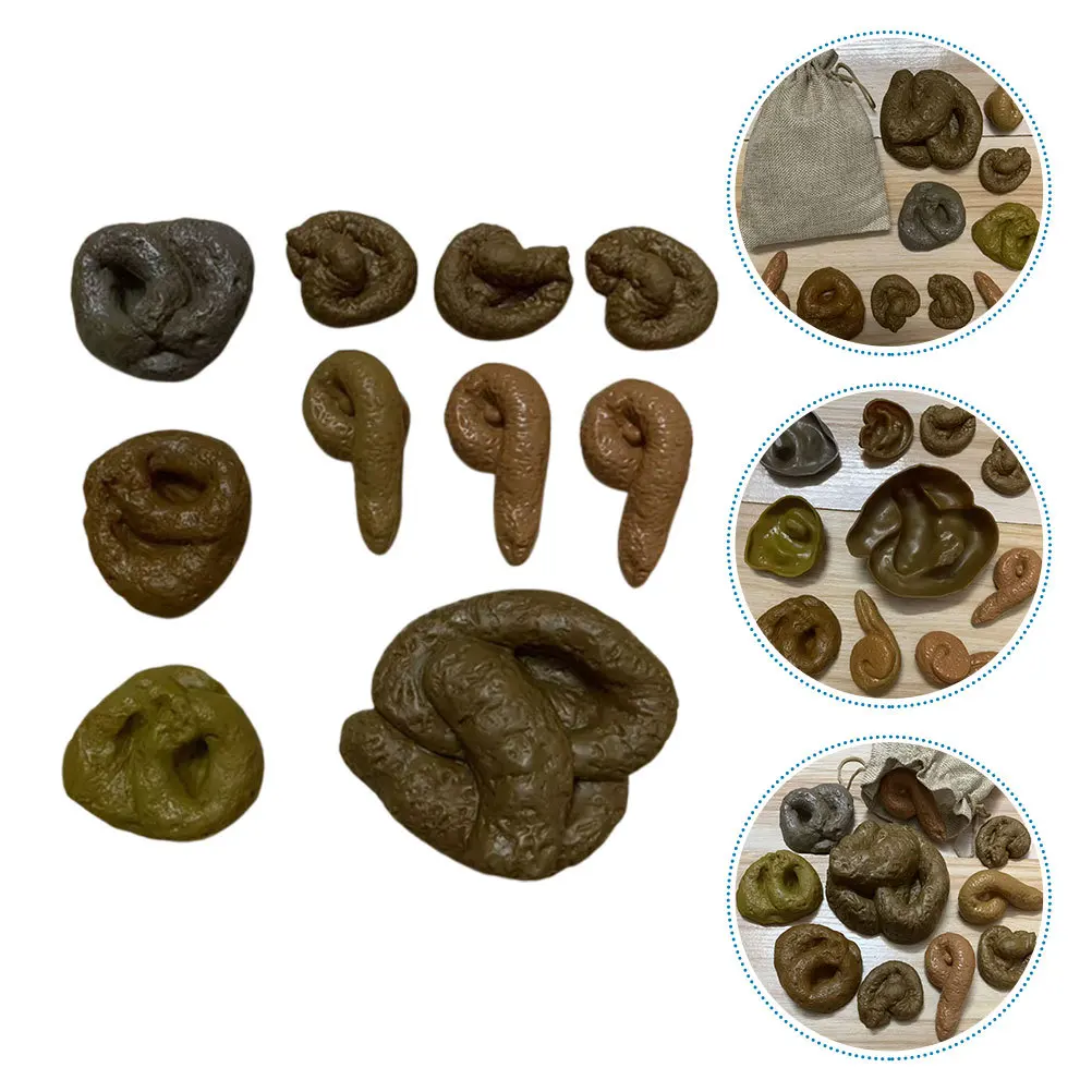 

10 шт., реалистичные поддельные какашки, шутка на день дурака, товары для вечеринок, забавный кляп, подарок для взрослых, детей, поддельная игрушка-пу