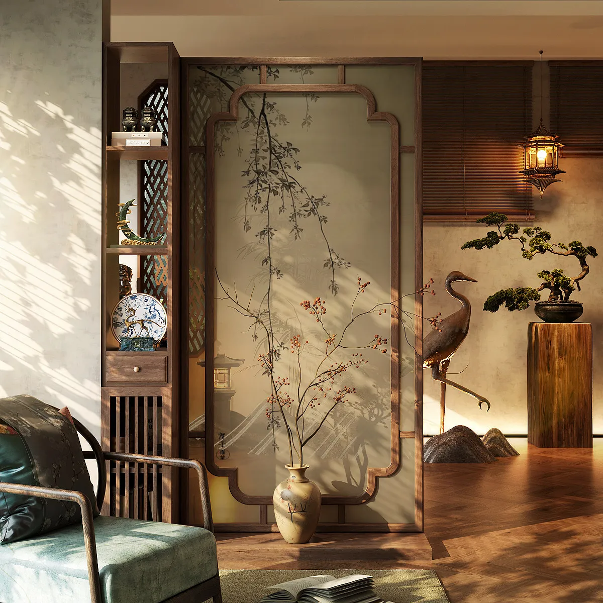 Screen household foyer rack integrated partition living room dining room tea room aisle occlusion