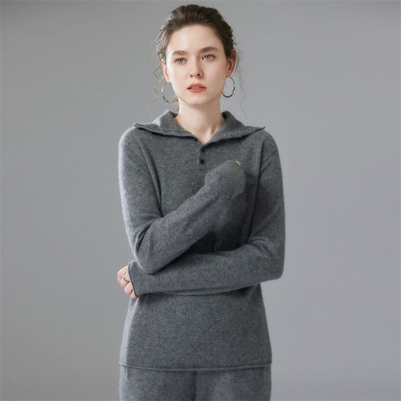 Women 100% Cashmere Sweater Turtleneck Long Sleeve Pullover Basic Simple Style Autumn Winter Goat Cashmere Knitwear  Tops