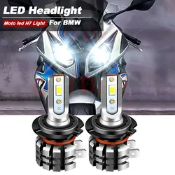 2PCS Motorcycle H7 LED Headlight Bulbs 9600lm CANbus For BMW S1000RR HP4 2010-2018 Upgrade Kit high Low beam Moto White