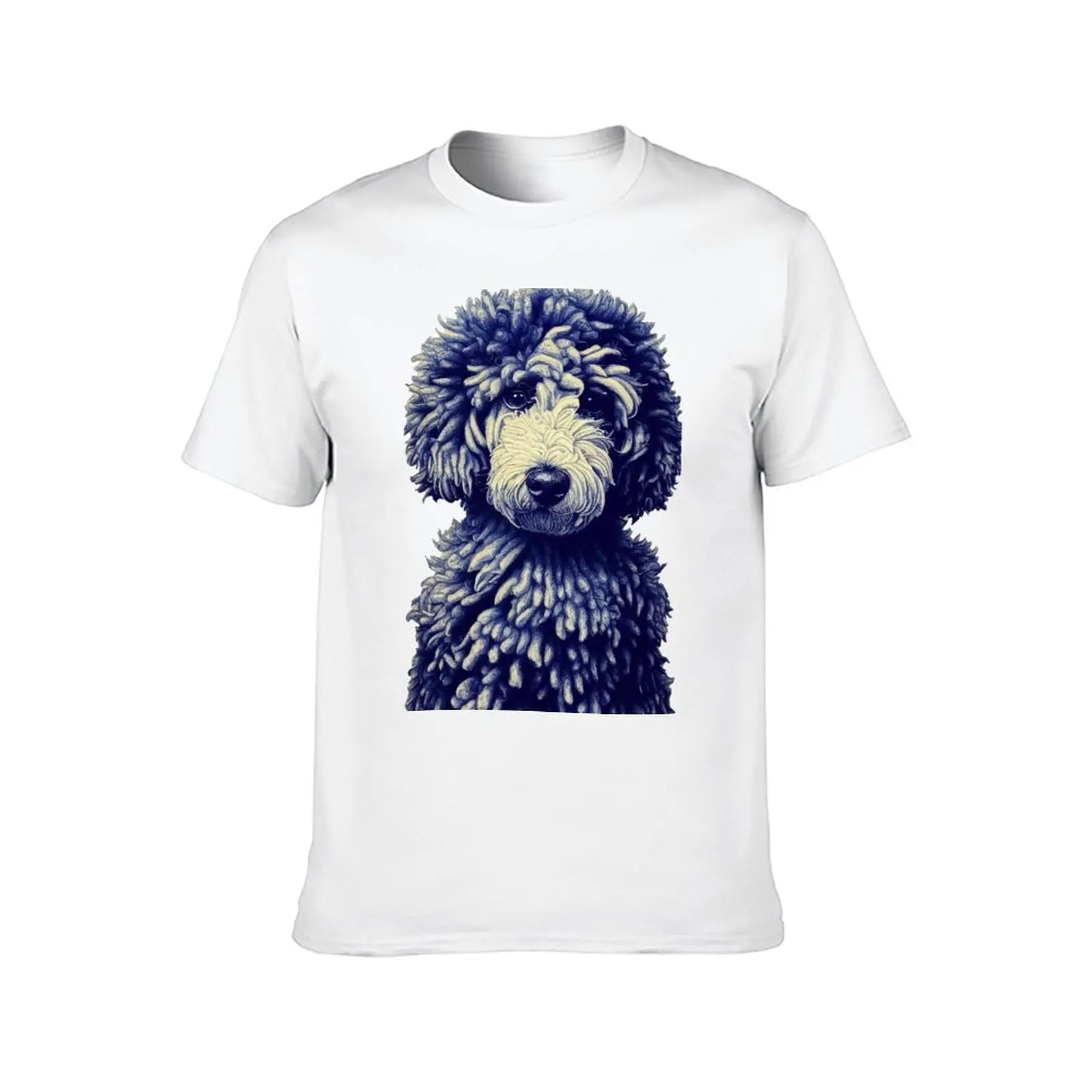 تي شيرت POODLE DOG Midjourney AI الفني تي شيرت للرجال جرافيك مضحك تي شيرت رجل فاخر تي شيرت #2