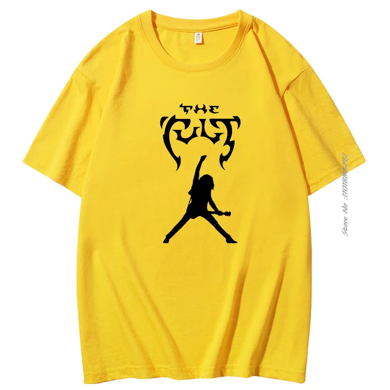 The Cult Band 2 Cotton T-shirt Rock Band t shirt for men fashion graphic t shirts Summer Harajuku Tees Tops short sleeve t-shirt