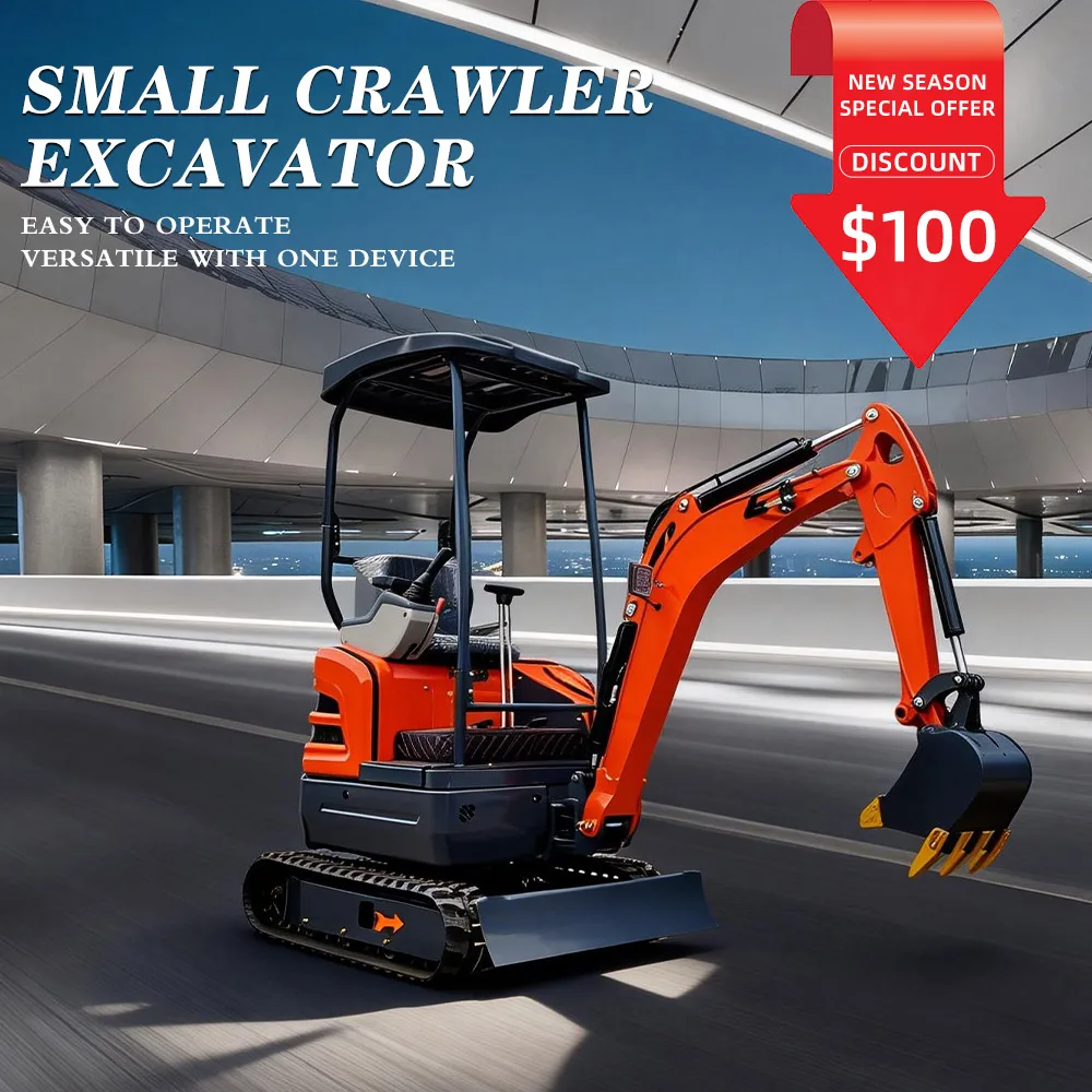 

DDP Shipping 1.5 T Mini Excavator With Attachments Diesel Micro Digger Euro5 Engine Hydraulic Crawler Mini Excavator For Kubota