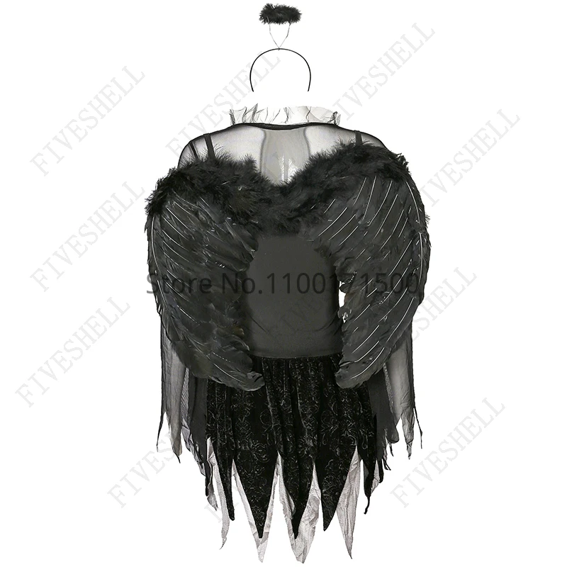 Halloween Costume for Adult Women Sexy Dark Angel Devil Cosplay Costume Carnival Performances Costume Women Vampire Ghost Bride