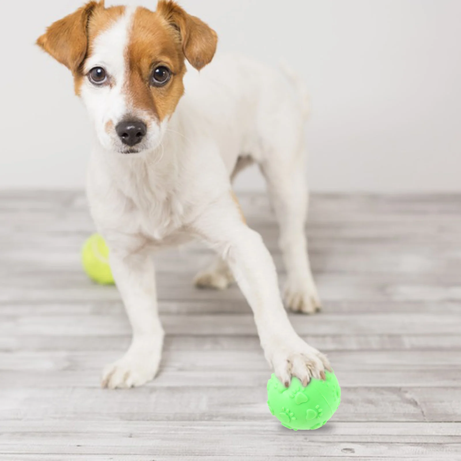 Rubber ball Rubber footprint ball Pet rubber ball Molar rubber ball Teeth footprint toy