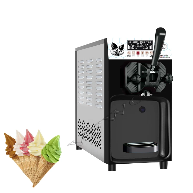 탁상용 소형 소프트 아이스크림 기계 (단일 헤드, 단일 맛, 소규모 사업용)