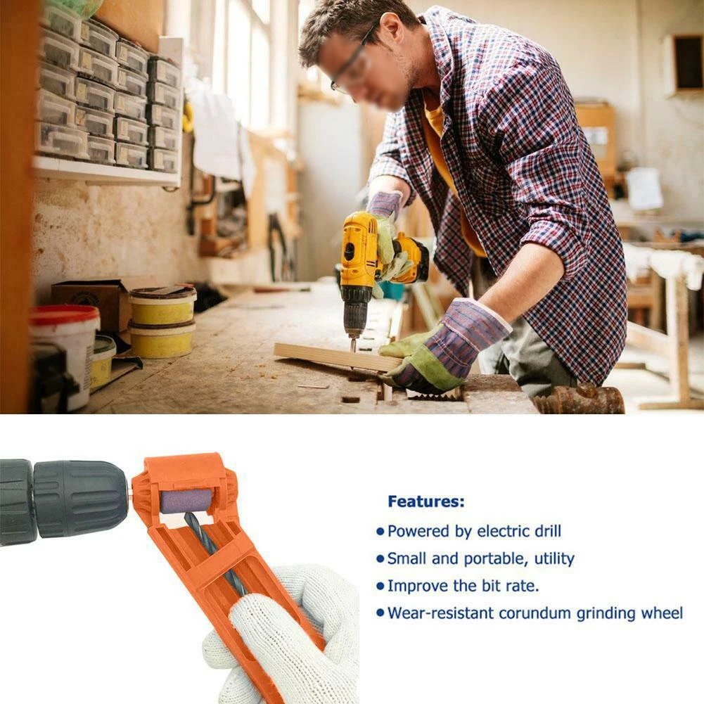 

Practical Drill Bit Sharpener Drill Bit Sharpening Tool Useful Drill Bit Sharpener Sharpening Sharpener Tool New High strength