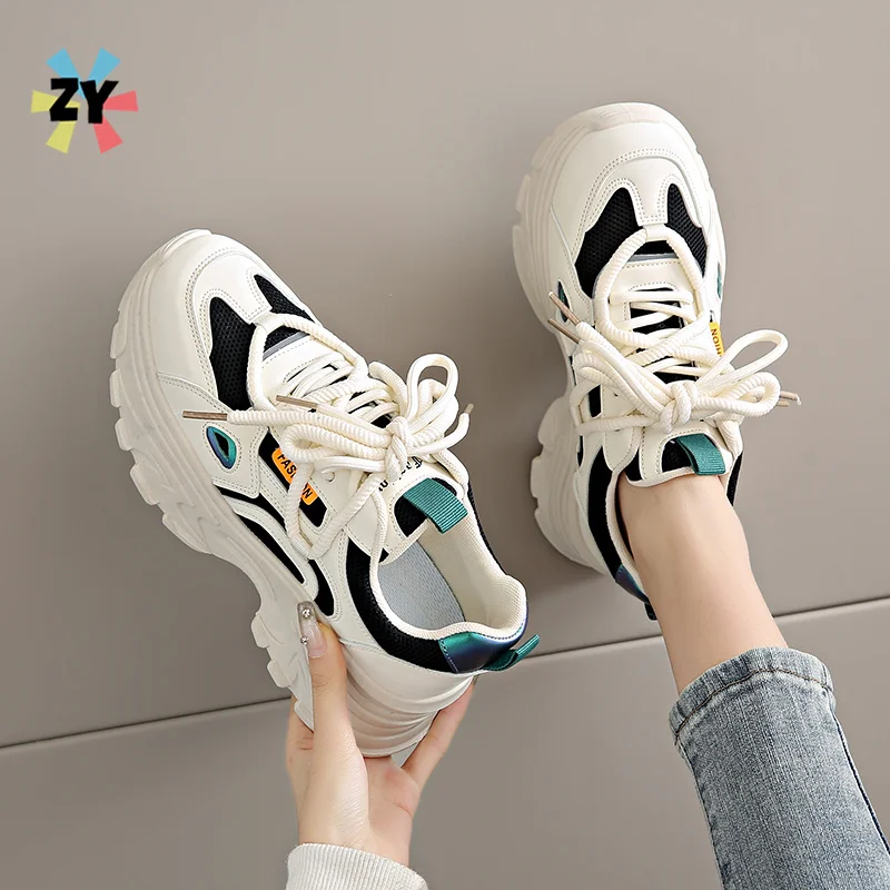 

Women's Shoes Spring/Summer New Sneakers Women's Platform Sole Fashion Dad Shoes Versatile Casual Heightened Shoes