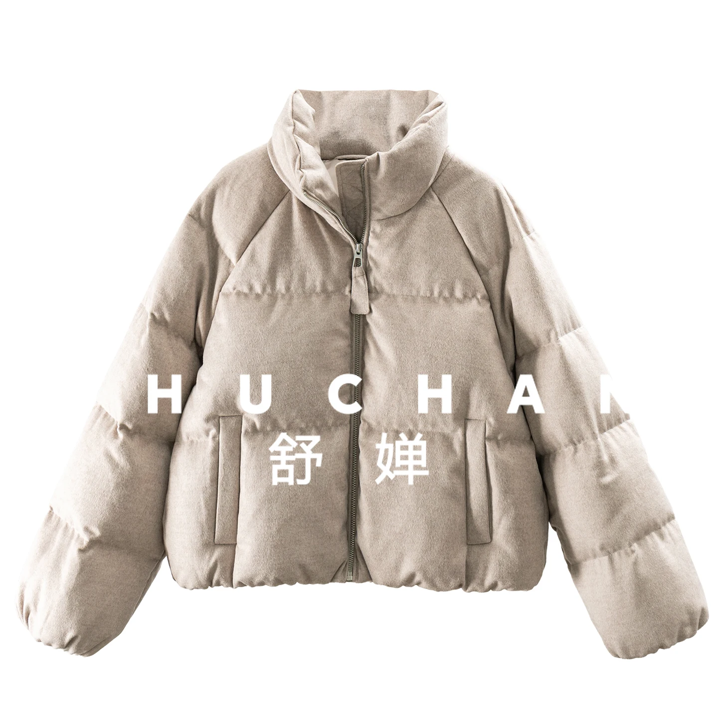 

Зимний обогреватель, состоящий из шерсти, модальный 90, женский пуховик с воротником-стойкой, 76F8