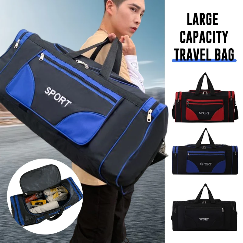 Faltbare Sporttasche große Kapazität Gepäck tasche lange und kurze Reise Reisetaschen Fitness Fitness Yoga Tasche für im Freien