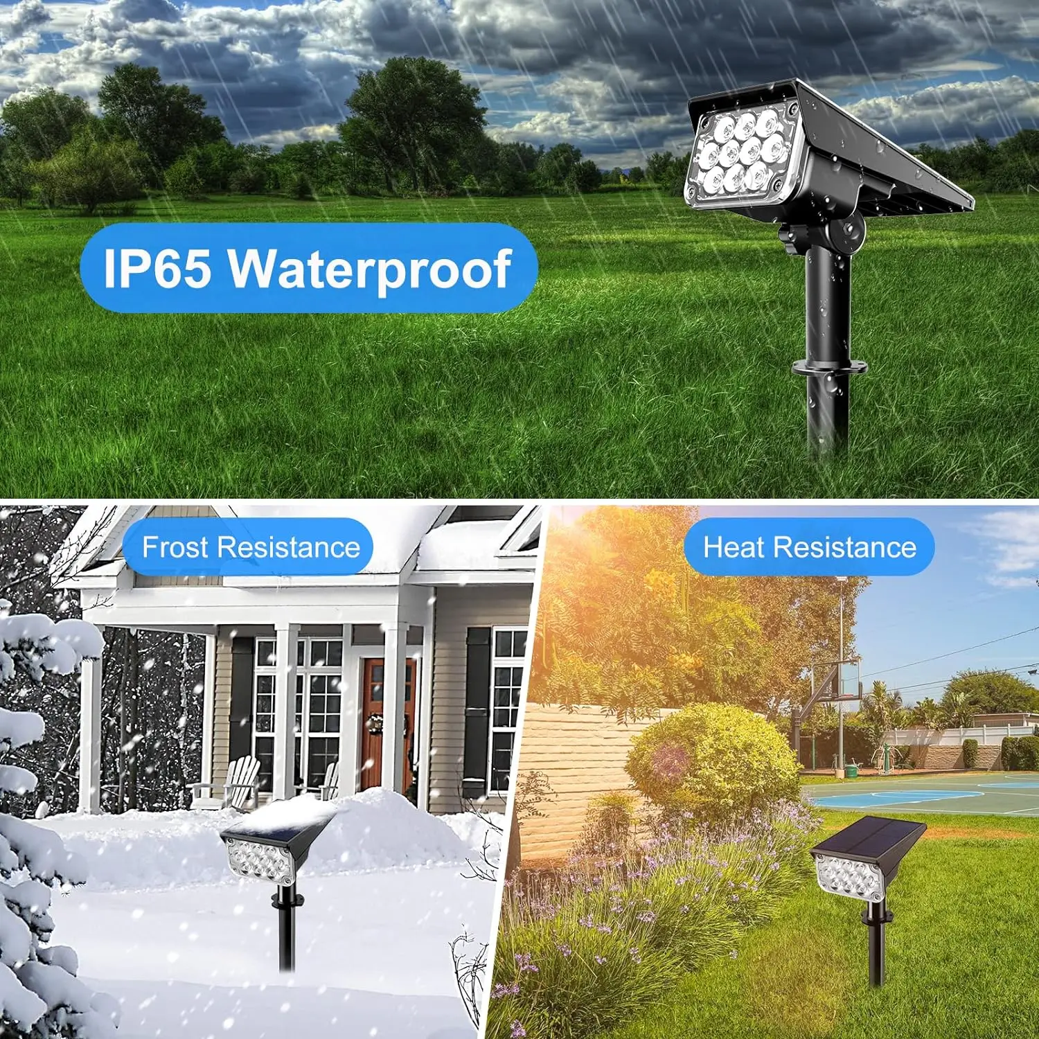 2/4pcs Solar Outdoor Light Garden RGB LED Landscape Countyard Solar Spotlight Color Changing Landscape Street Wall Lamp for Tree