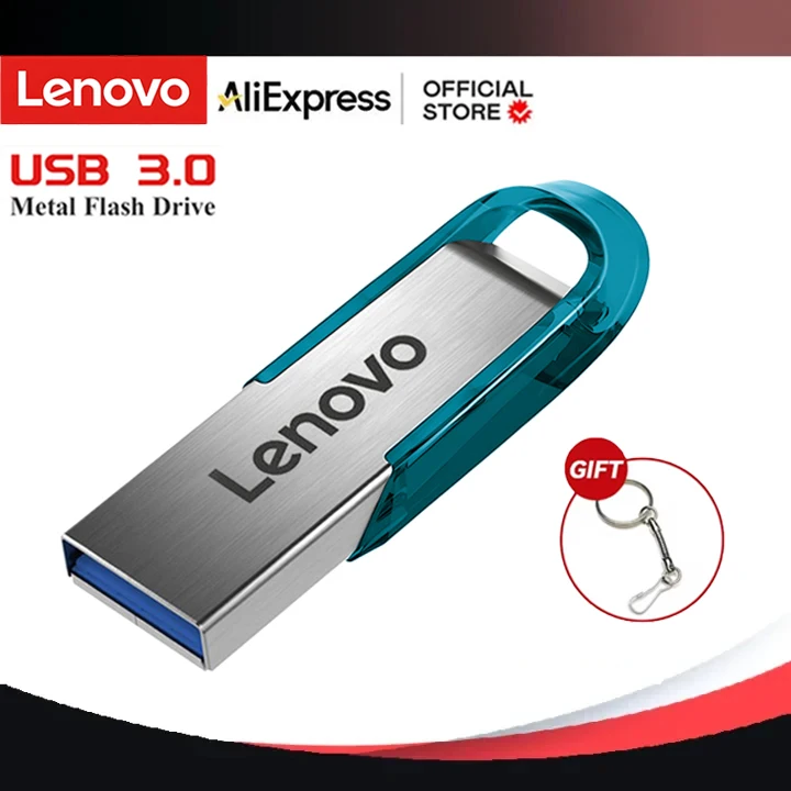 Lenovo Super 2TB Usb 3.0 Metal Pen Drive 1TB 512GB High Speed Flash Drives Pendrive Portable Usb Memoria Stick Type-c Adapter