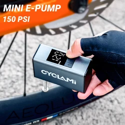 CYCLAMI A3 MAX Mini Electric Air Pump Portable Bicycle Cordless FV AV Inflator Presta Schrader Valve Road MTB Bike Accessories