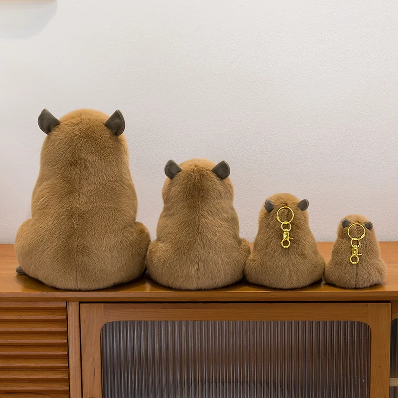 12-30CM Schöne Capybara Plüsch Spielzeug Kawaii Capybara Plushie Kissen Gefüllte Weiche Tier Puppe Capybara Spielzeug Anhänger Spielzeug geschenk – Detail 15