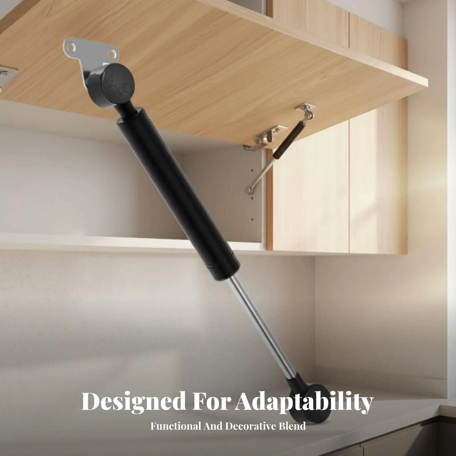 Cabinet Door Lift Support at Any Position Hydraulic Lift Support Easy Installation Gas Strut for DIY Enthusiasts, Kitchen,
