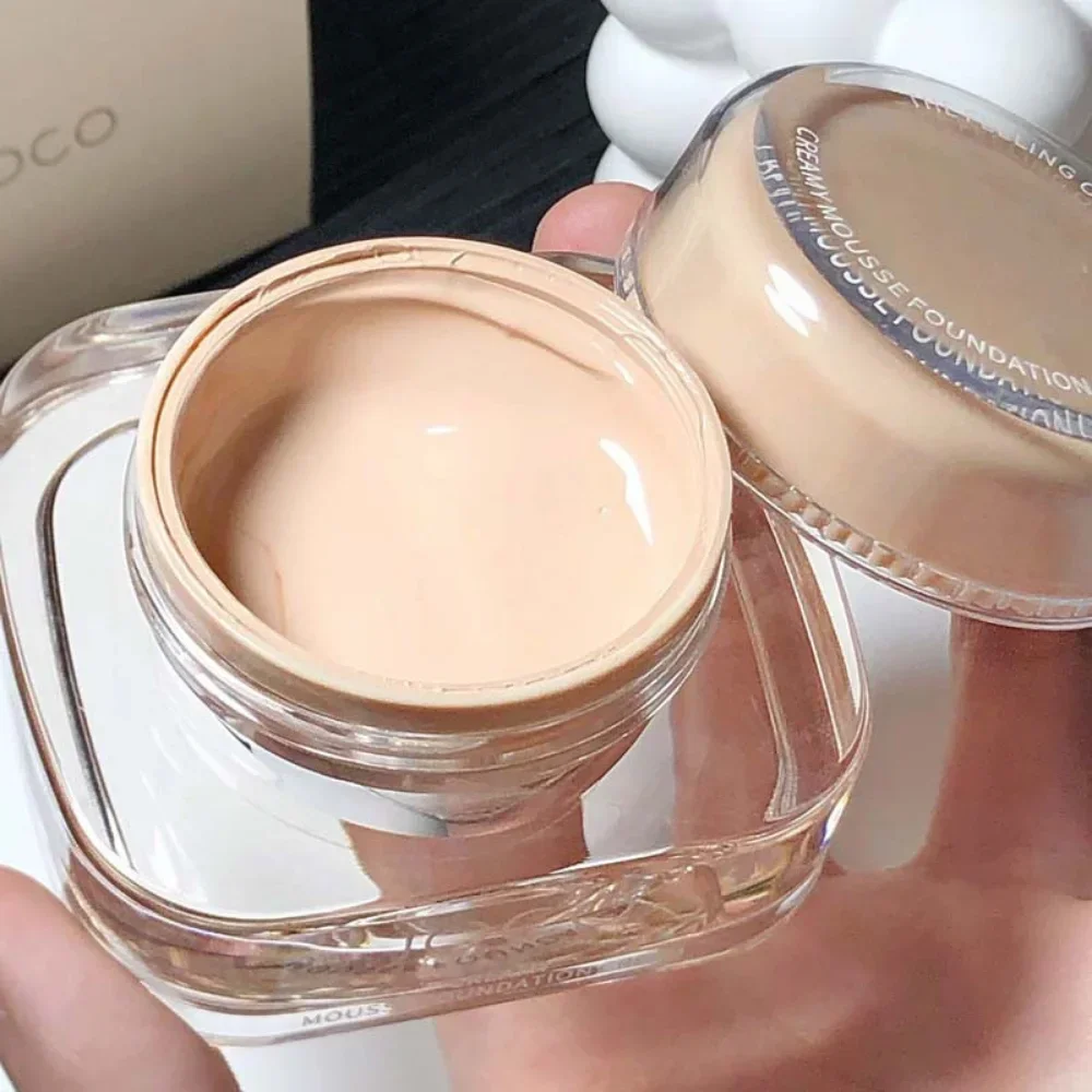 

JOCO Small Square Bottle Mousse Foundation Oil-Control Moisturizing Concealer Natural Long-Lasting Makeup Foundation Cosmetics