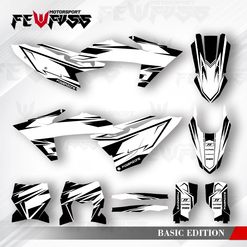 

Fewfuss Graphics Decals Stickers Motorcycle Background Custom For KTM 125 250 300 350 450 2023-2025 SXF 2024-2026 EXC 007