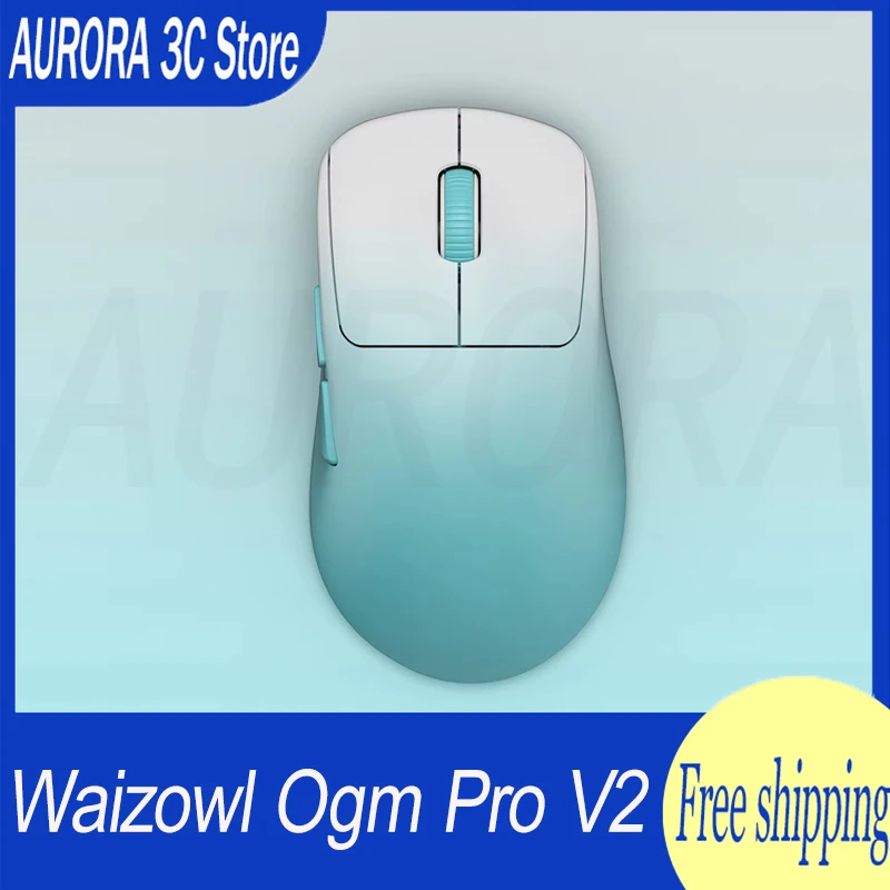 Waizowl Ogm Pro V2 Mouse Three-Mode Wireless Paw3950 30000dpi Lightweight Customize Gaming Mouse For Desktop Computer Gift