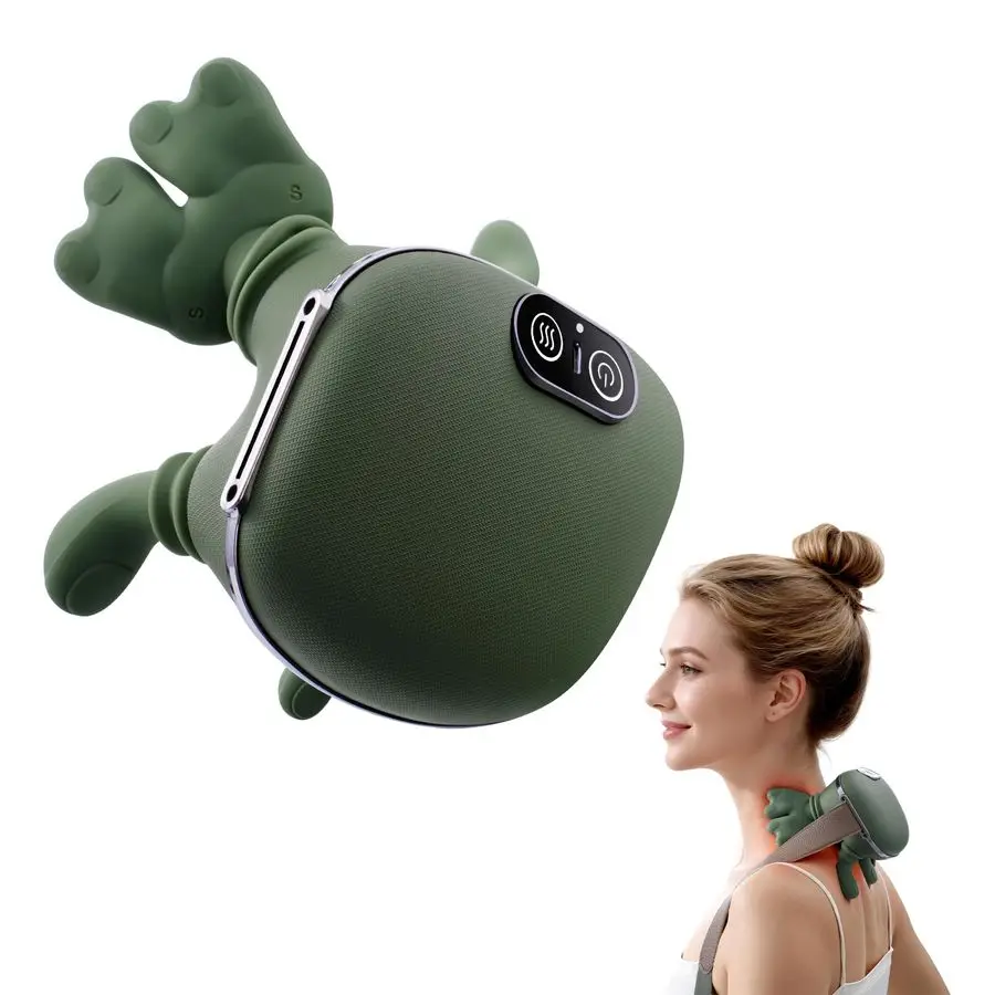 

Massager for Pain Relief with Heat Deep Tissue Shiatsu Neck and Shoulder Massager Bionic Hand Design for Muscle Relaxation at Ho