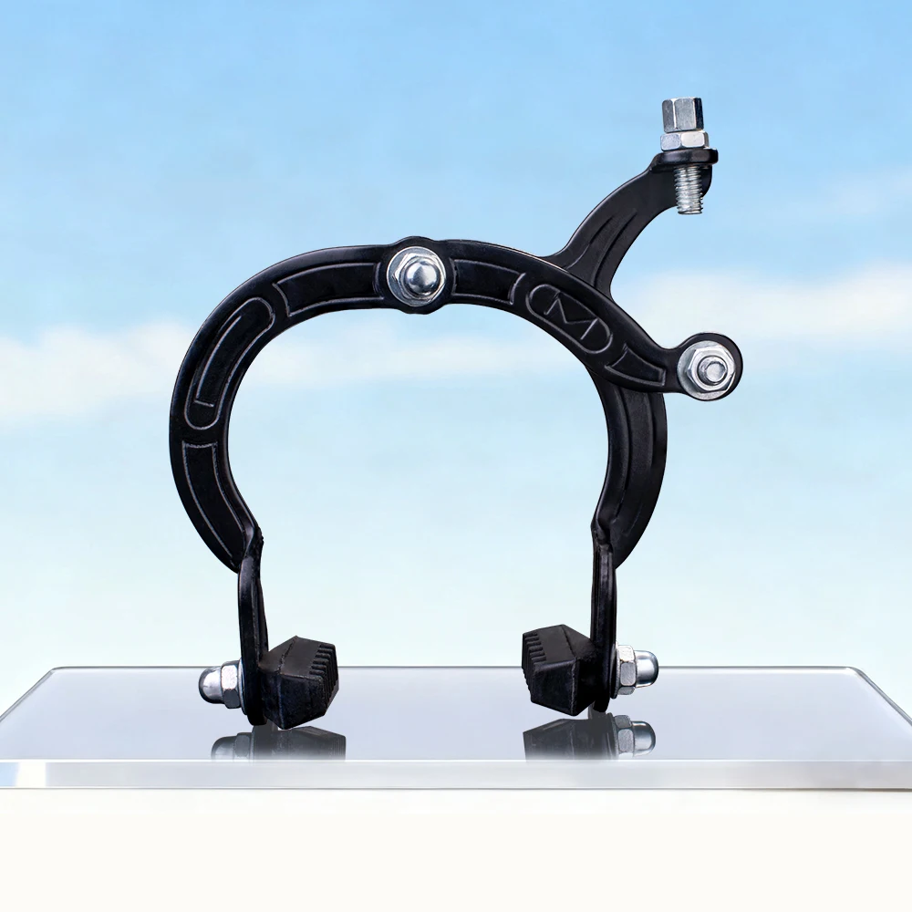 Funsea Bike Accessories Caliper Brake Steel Bicycle Parts Basic Model with Removeable Rubber Pads Maximum Tyre Size 2.4" Tyre