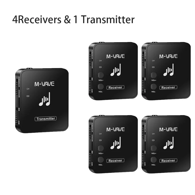 M-Wave Wp-10 2.4G Draadloze Hoofdtelefoon Oortelefoon Monitor Draadloos Systeem Oortelefoon Zender Ontvanger Streaming Voor Stereo M8
