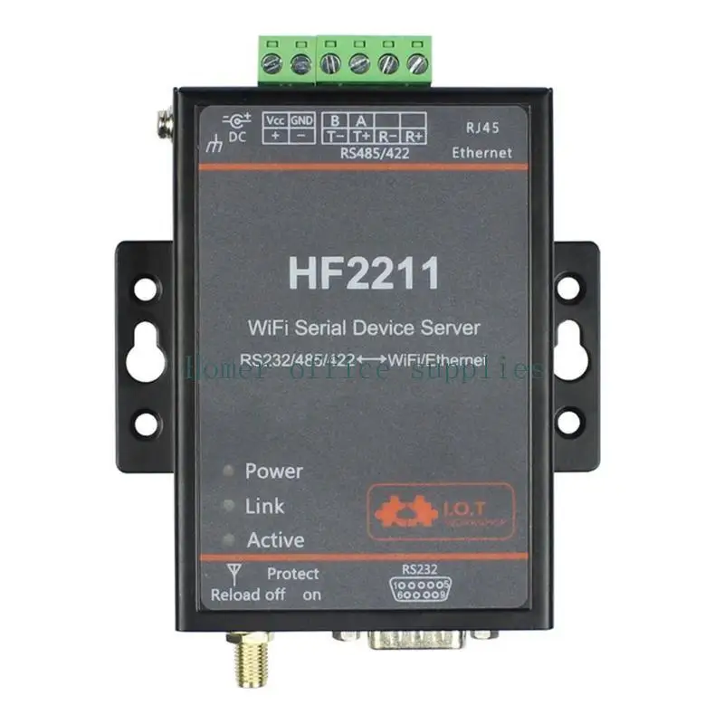 K43B Serial Port to Ethernet RTOS Serial Server European /U.S.RS232/485/422