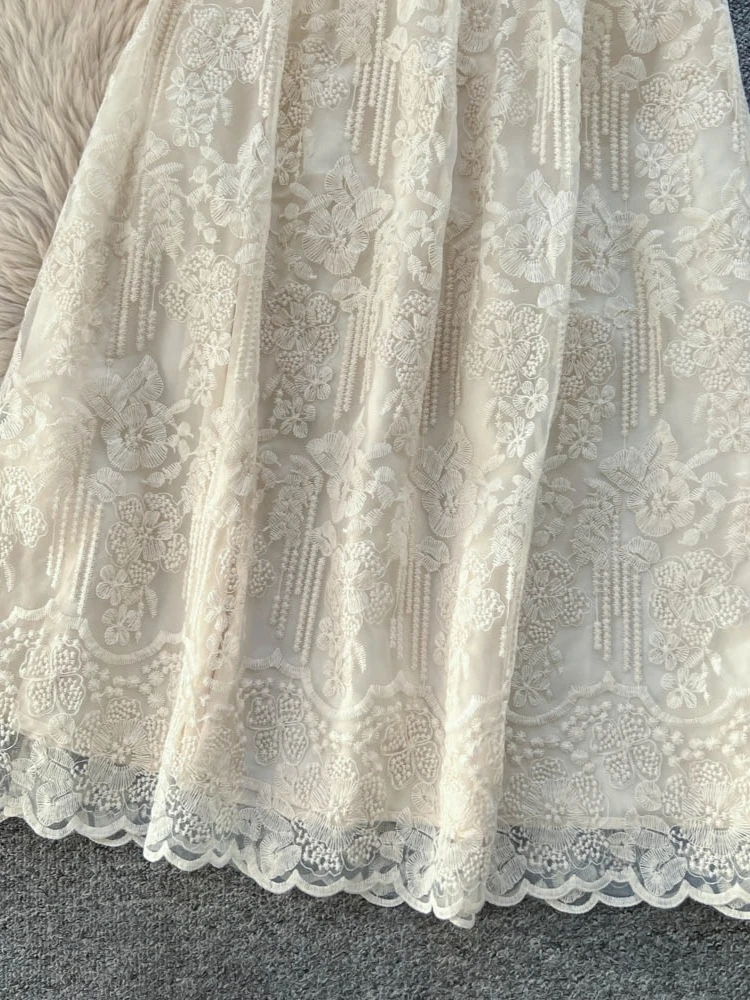 الفرنسية أزياء أنيقة 2 قطعة مجموعة المرأة سليم صالح المطرزة الدانتيل مربوط بلوزة + تنورة عالية الخصر الخريف الزي الصلبة غير رسمية