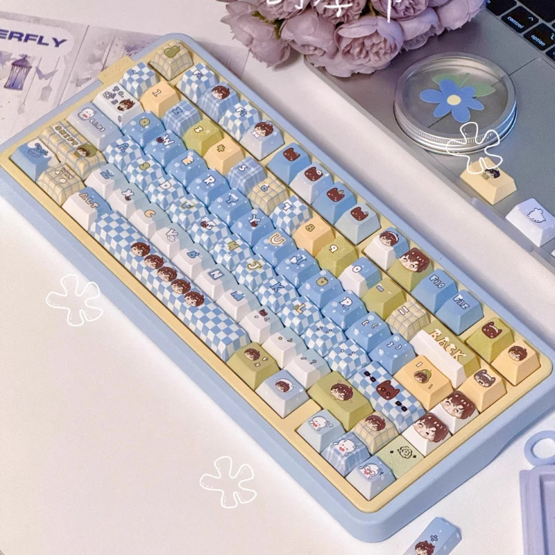Love and Deepspace Keycaps Zayne keycap PBT Cherry /EOA Profile Key cap Cute CartoonAnime Point Key caps Artisan Original Design