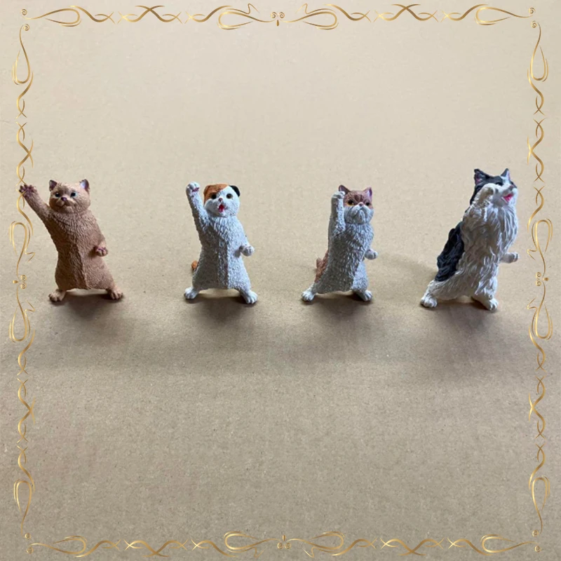 

Come on To Shout Cat Gashapon Kawaii Desktop Ornament Keepsake Action Figure Model Toys