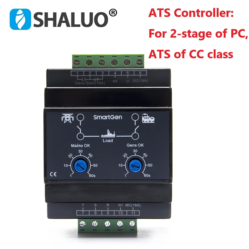 SmartGen HAT320 ATS Controller Module For 2-stage PC And CC Class ATS Dual Power Automatic Transfer Switch AC175~280V Rated