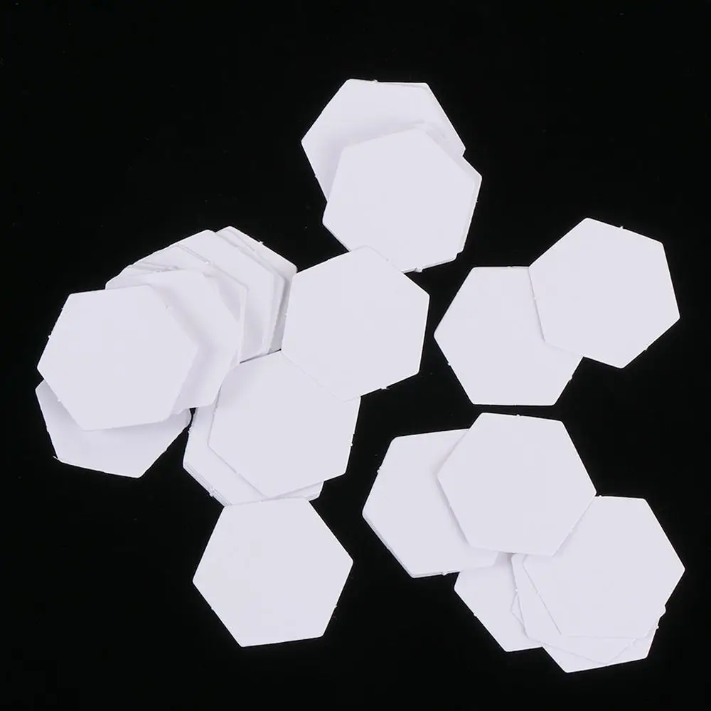 100PCS Paper Craft Handmade DIY Garment Fabric Hexagon Templates Patchwork Paper Quilting