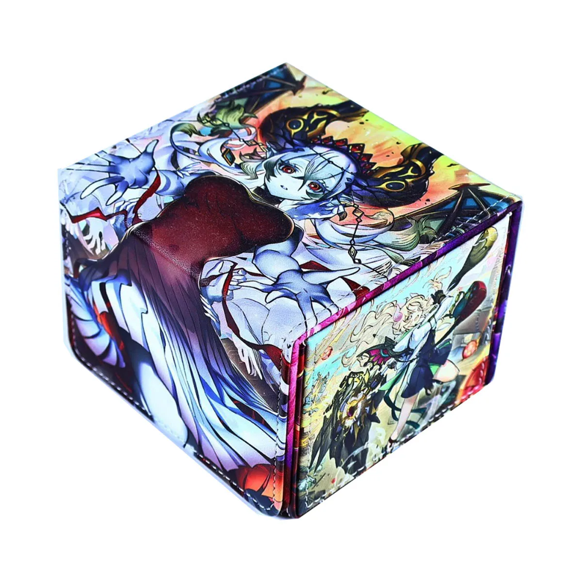 Diy Self Made Yu-Gi-Oh! Dogmatika Ecclesia Card Storage Box High-End Leather Card Storage Box Fallen of Albaz Anime Card Gift